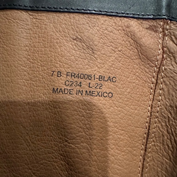 Frye Melissa Leather Riding Boots Back Zip Snap Tall Boots Women's Sz 7 B - Picture 4 of 10